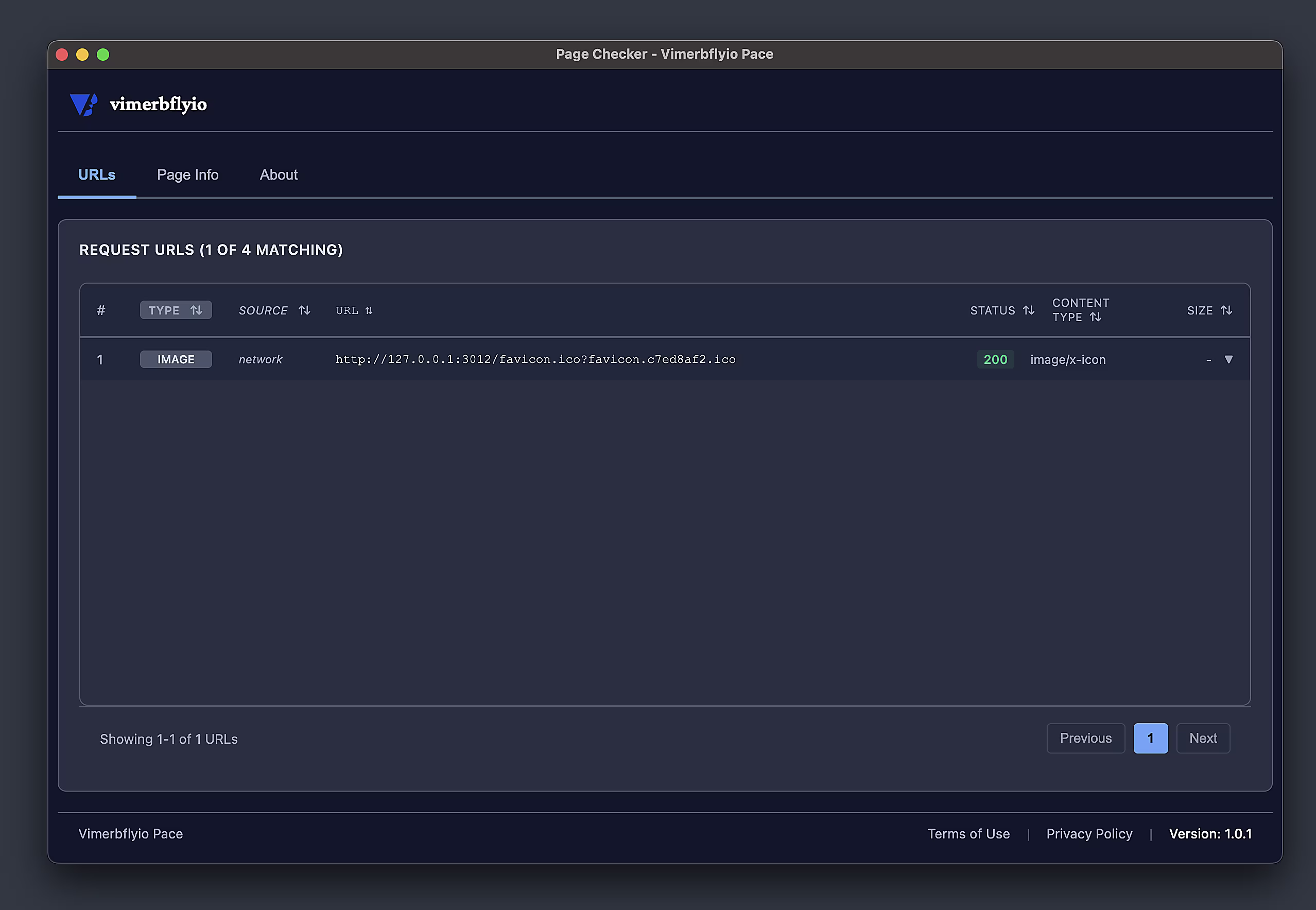 VimerBFlyio PACE URLs